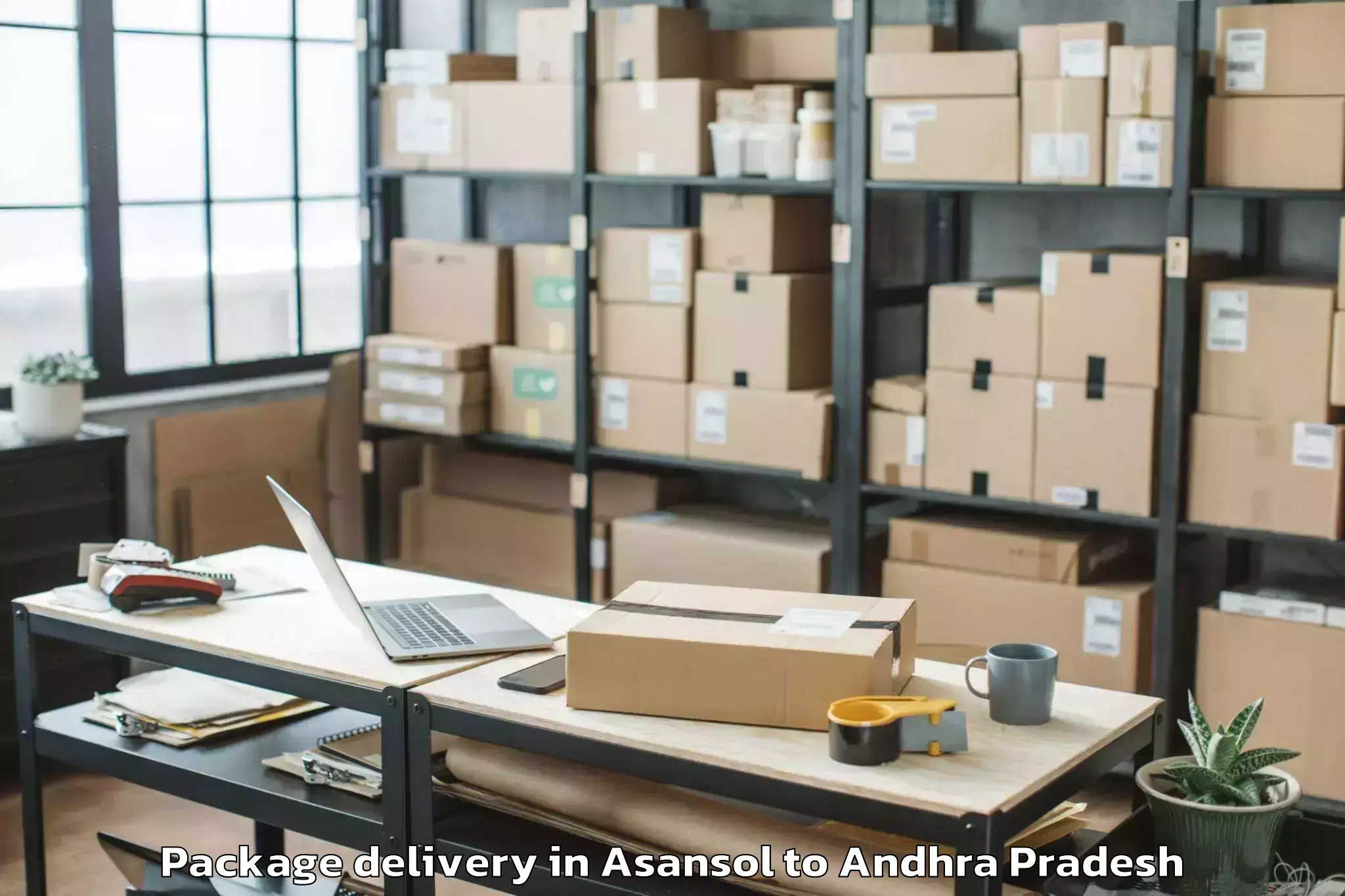 Affordable Asansol to Vadlamudi Package Delivery